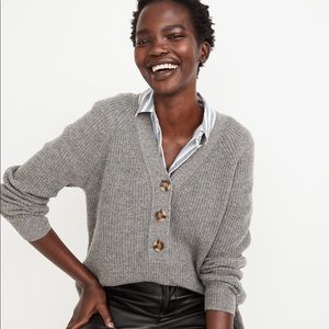 Madewell Ribbed Lyle Henley Sweater